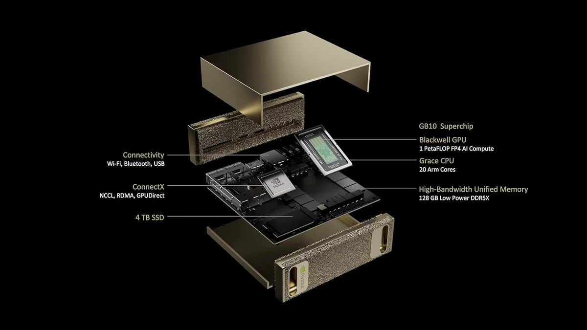 NVIDIA DGX Spark Yapay Zeka Süper Bilgisayarı - 128GB RAM, 4TB SSD, ARM Cortex-X925 (Grace Blackwell) NVDGXSPARK-PB görsel 7