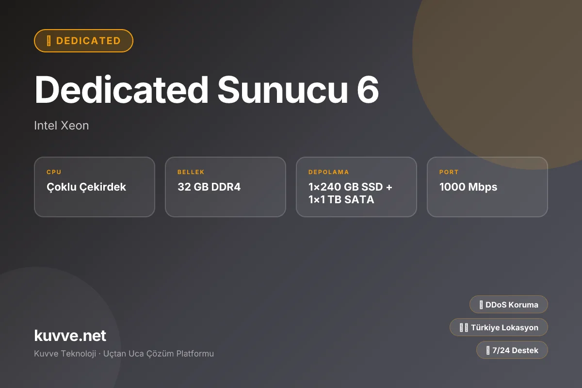 Dedicated Sunucu 6
