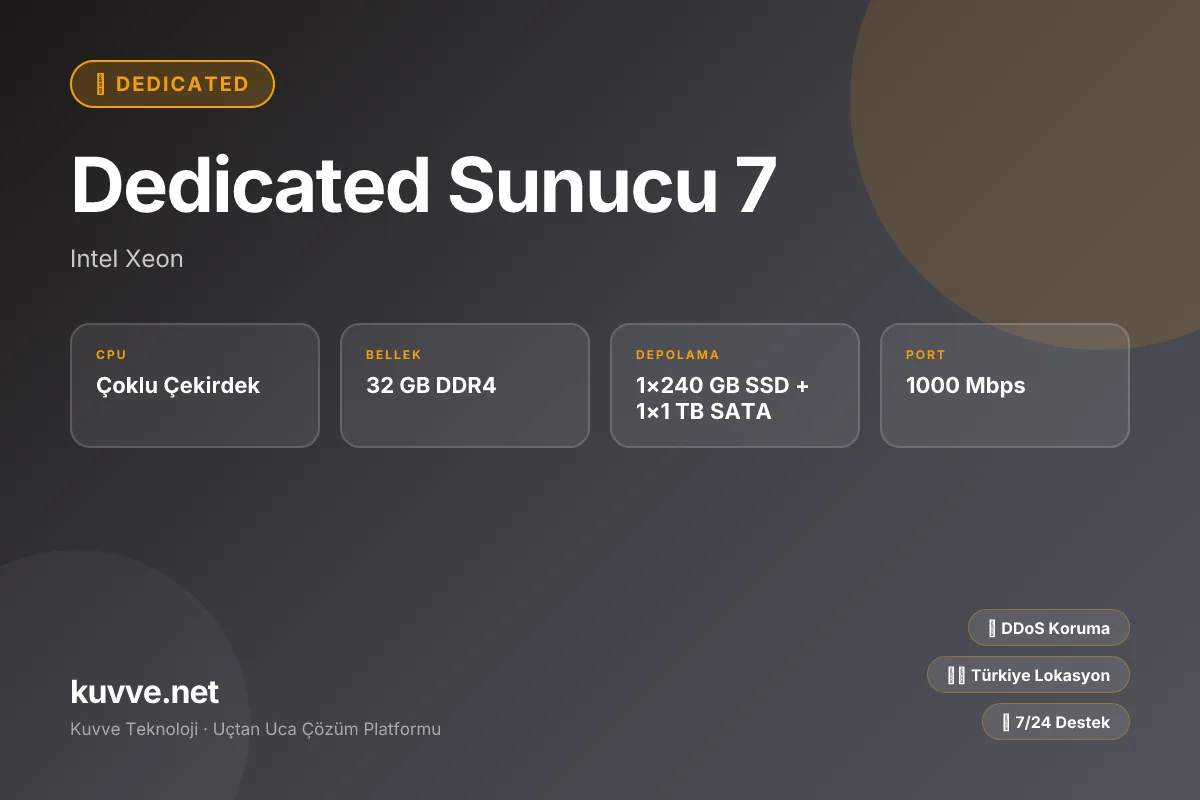 Dedicated Sunucu 7