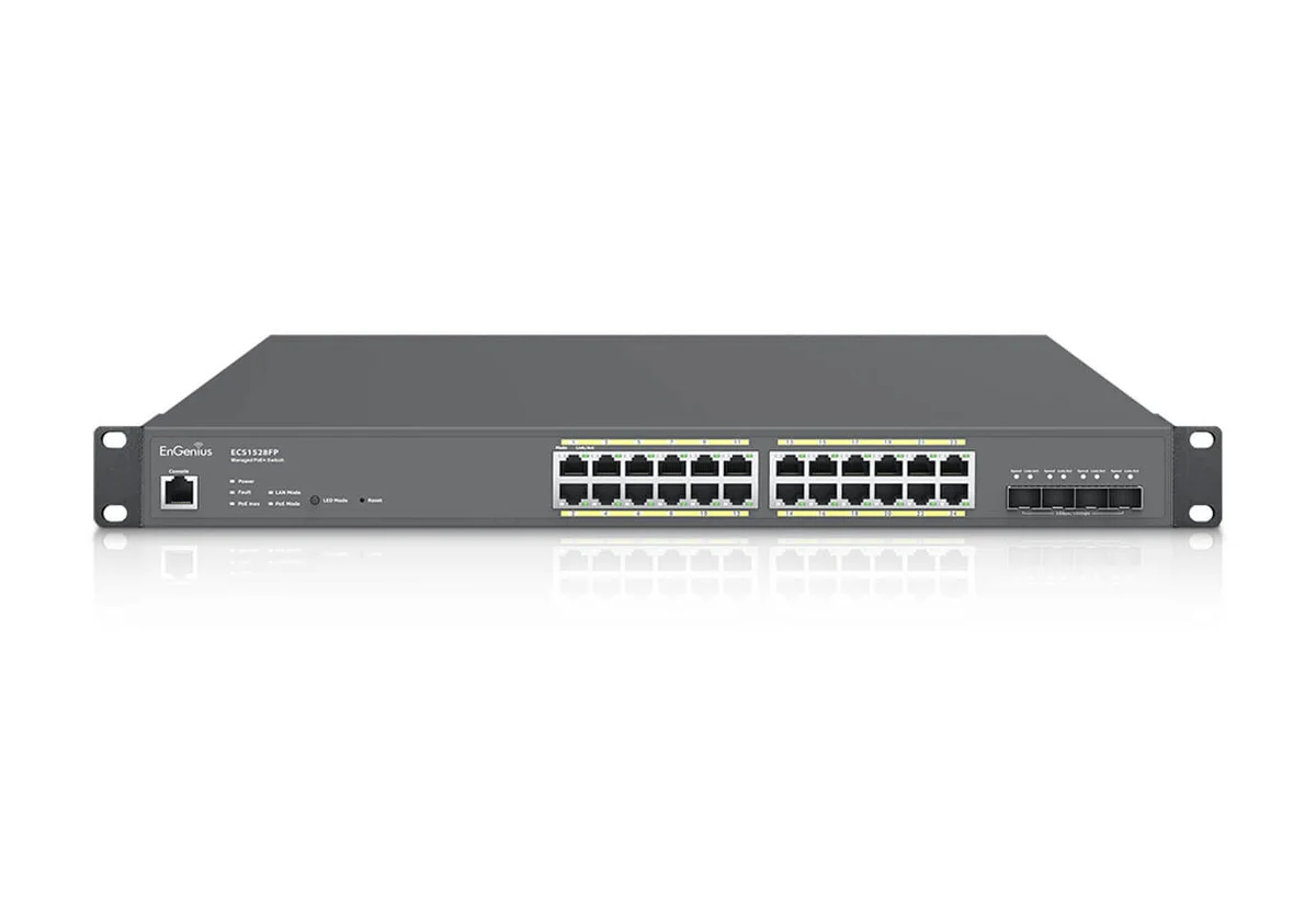 EnGenius ECS1528FP Cloud Switch — 24x1G PoE+ 410W