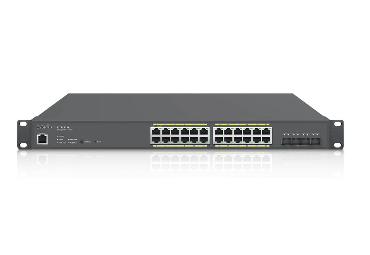EnGenius ECS1528P Cloud Switch — 24x1G PoE+ 240W
