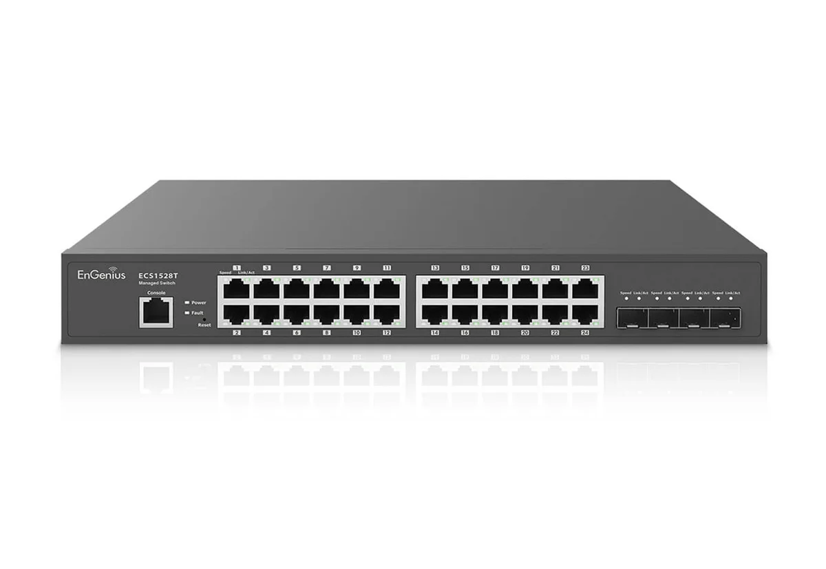 EnGenius ECS1528T Cloud Switch — 24x1G + 4x SFP+
