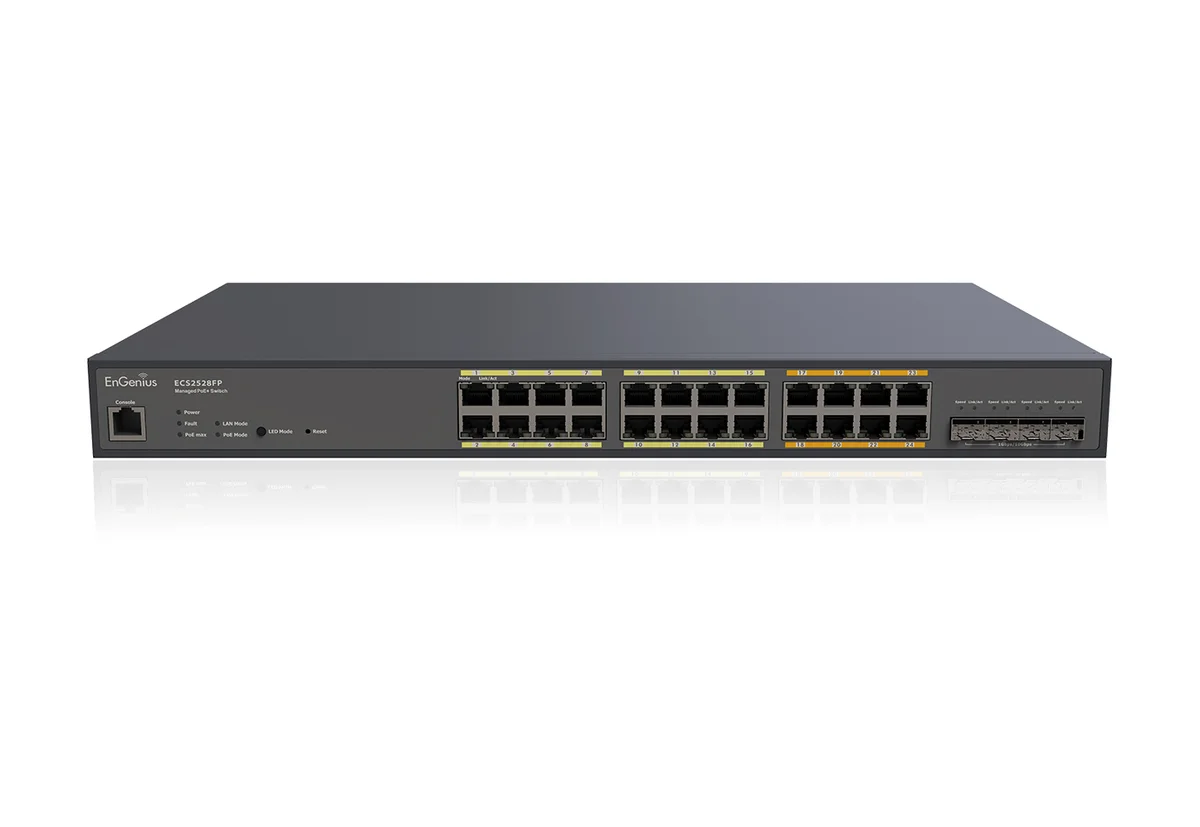 EnGenius ECS2528FP Cloud Switch — 16x1G + 8x2.5G PoE+ 410W