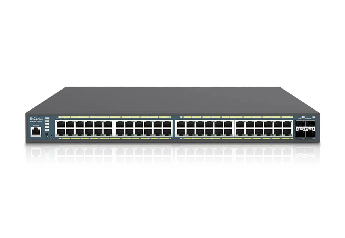 EnGenius EWS7952P-FIT Switch — 48x1G PoE+ 410W L2+