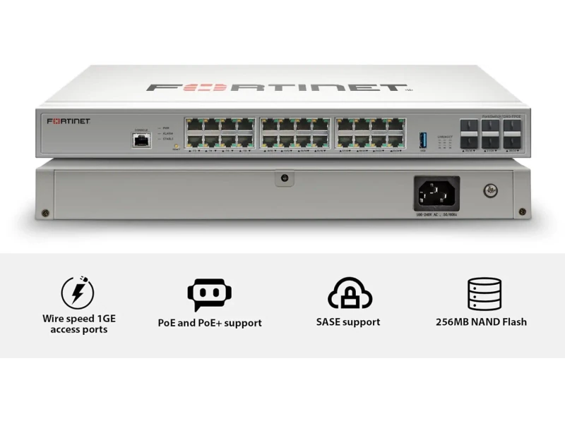FortiSwitch FS-124G-FPOE görsel 2